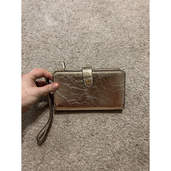 Authentic RALPH‎ LAUREN Metallic Gold Wallet/Wristlet - Picture 1 of 10